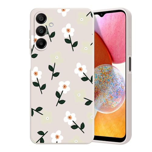 Guxira Handyhülle für Samsung Galaxy A54 5G Blumen Muster Design Hülle Stoßfest Kratzfest Silikon Case Staubdicht Mädchen Schutzhülle Niedliche Soft Hülle Cover, Blumen von Guxira
