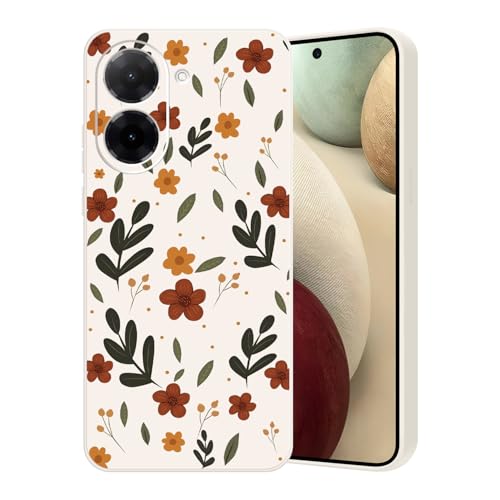 Guxira Handyhülle für Xiaomi Redmi A5 4G Blumen Muster Design Hülle Stoßfest Kratzfest Silikon Case Staubdicht Mädchen Schutzhülle Niedliche Soft Hülle Cover,Blatt Blumen von Guxira