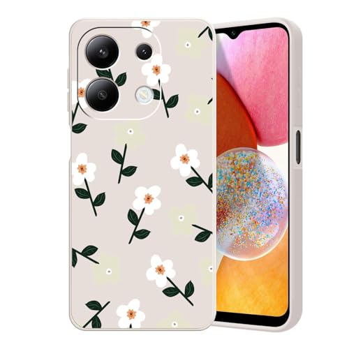 Guxira Handyhülle für Xiaomi Redmi Note 13 Pro 5G Blumen Muster Design Hülle Stoßfest Kratzfest Silikon Case Staubdicht Mädchen Schutzhülle Niedliche Soft Hülle Cover, Blumen von Guxira