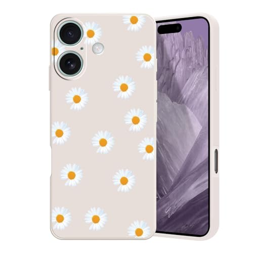 Guxira Handyhülle für iPhone 16 Blumen Muster Design Hülle Stoßfest Kratzfest Silikon Case Staubdicht Mädchen Schutzhülle Niedliche Soft Hülle Cover, Gelbe Gänseblümchen Guxira Handyhülle für iPhone 16 Blumen Muster Design Hülle Stoßfest Kratzfest Silikon Case Staubdicht Mädchen Schutzhülle Niedliche Soft Hülle Cover, Gelbe Gänseblümchen von Guxira