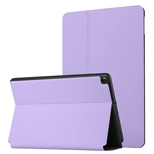 Guxira Klappbar Leder Tablet Hülle für Samsung Galaxy Tab A 10.1 2019 (SM-T510 / T515) Multi-Angle Flip Case Cover Muster Motiv 360 Grad Stoßfeste Schutzhülle - Violett von Guxira