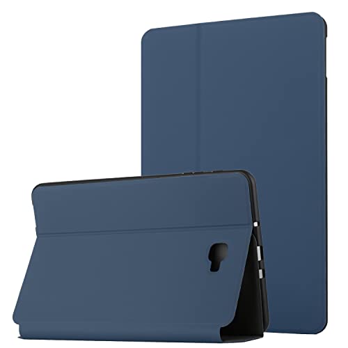 Guxira Klappbar Leder Tablet Hülle für Samsung Galaxy Tab A 10.1 T580N / T585N (2016) Multi-Angle Flip Case Cover Muster Motiv 360 Grad Stoßfeste Schutzhülle - Blau von Guxira