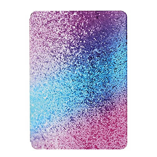 Guxira Leder Tablet Hülle für Samsung Galaxy Tab A 10.1 2016 (SM-T580 T585) Stoßfeste Klappbar Flip Case mit 360 Grad Stoßfeste Klappbar Schutzhülle - Rosa Blauer Farbverlauf von Guxira