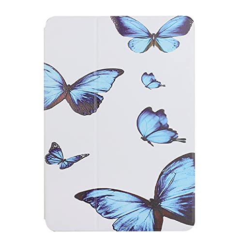 Guxira Leder Tablet Hülle für Samsung Galaxy Tab A 10.1 2019 (SM-T510 T515) Stoßfeste Klappbar Flip Case mit 360 Grad Stoßfeste Klappbar Schutzhülle - Schmetterling von Guxira