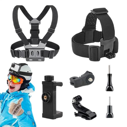 Gvblkq Body Mount Chesty, Adjustable Action Camera Chest Strap Harness Mount, Comfortable Body Phone Holder Kit, Hands- Recording for Outdoor Adventures, Ideal for Sports and Travel Gvblkq Body Mount Chesty, Adjustable Action Camera Chest Strap Harness Mount, Comfortable Body Phone Holder Kit, Hands- Recording for Outdoor Adventures, Ideal for Sports and Travel von Gvblkq