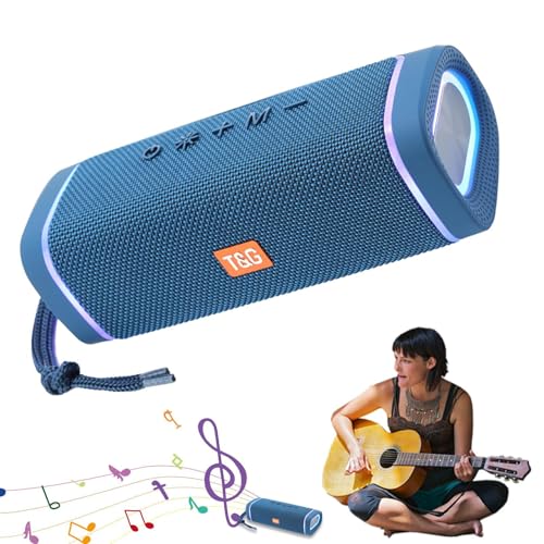 Gvblkq Portable Wireless Speaker, Rechargeable Outdoor Speaker, ABS Deep Bass Sound, Dust-Proof Design, Compact Size, Built-in Carrying Strap, for Hiking, Travel, Daily Life Use, 18.8x7.5x6.7cm Gvblkq Portable Wireless Speaker, Rechargeable Outdoor Speaker, ABS Deep Bass Sound, Dust-Proof Design, Compact Size, Built-in Carrying Strap, for Hiking, Travel, Daily Life Use, 18.8x7.5x6.7cm von Gvblkq