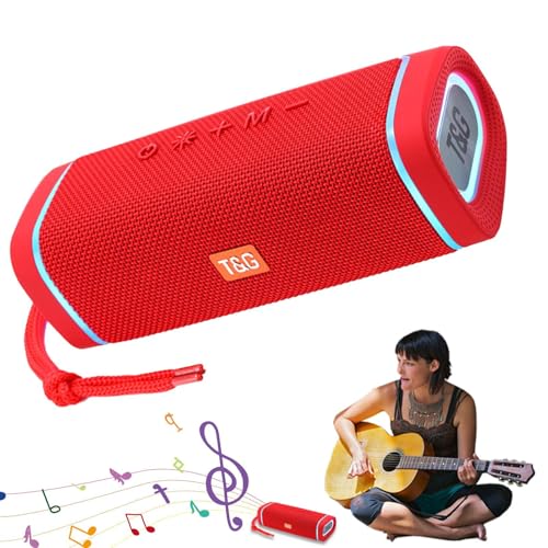 Gvblkq Portable Wireless Speaker, Rechargeable Outdoor Speaker, ABS Deep Bass Sound, Dust-Proof Design, Compact Size, Built-in Carrying Strap, for Hiking, Travel, Daily Life Use, 18.8x7.5x6.7cm Gvblkq Portable Wireless Speaker, Rechargeable Outdoor Speaker, ABS Deep Bass Sound, Dust-Proof Design, Compact Size, Built-in Carrying Strap, for Hiking, Travel, Daily Life Use, 18.8x7.5x6.7cm von Gvblkq