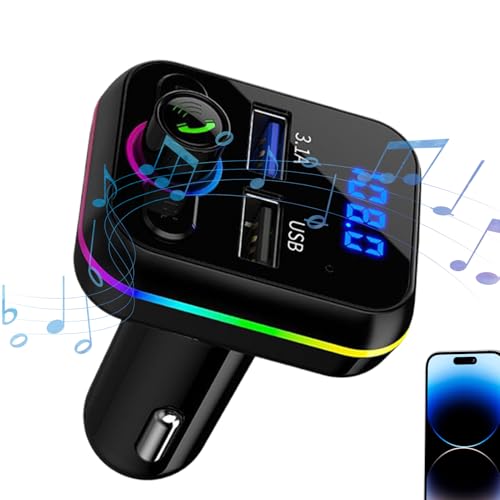 MP3 Player for Car, FM Radio Transmitter, Wireless Audio Adapter, USB Car Charger, Fast Charging Support, Clear Sound Playback, for Music Streaming, Driving, Daily Commute, 12x7x5.5cm MP3 Player for Car, FM Radio Transmitter, Wireless Audio Adapter, USB Car Charger, Fast Charging Support, Clear Sound Playback, for Music Streaming, Driving, Daily Commute, 12x7x5.5cm von Gvblkq