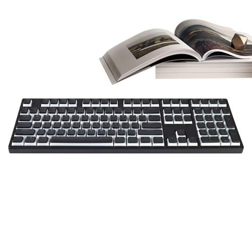 Tastenkappen-Set, hintergrundbeleuchtete Tastenkappen, mechanisches Tastatur-Set, glänzende Legenden, OEM-Profil-Design, für Streamer-Setup und Schreibtischästhetik, 20 x 18 x 3 cm Tastenkappen-Set, hintergrundbeleuchtete Tastenkappen, mechanisches Tastatur-Set, glänzende Legenden, OEM-Profil-Design, für Streamer-Setup und Schreibtischästhetik, 20 x 18 x 3 cm von Gvblkq