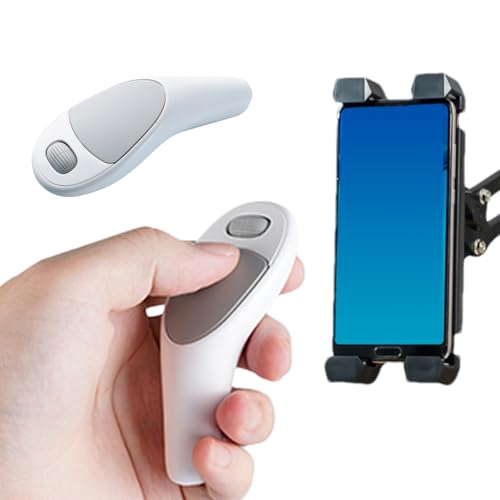 Telefonsteuerung, wiederaufladbarer Handklicker, kabelloser Seitenumkehrer, Präsentationsklicker, Fingergesteuertes Multifunktions-Touchpad, zum Lesen, Präsentationen, Vorträge, 9,4 x 4 cm Telefonsteuerung, wiederaufladbarer Handklicker, kabelloser Seitenumkehrer, Präsentationsklicker, Fingergesteuertes Multifunktions-Touchpad, zum Lesen, Präsentationen, Vorträge, 9,4 x 4 cm von Gvblkq