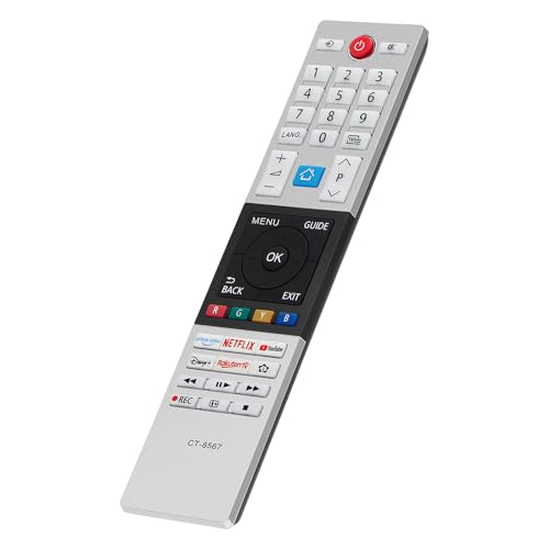 Gvirtue CT-8567 R30116758 Fernbedienung kompatibel mit Toshiba Smart 4K UHD HDR OLED LED TV 32LK3C63DB 32W2263DG/2 43UK3C63DB 50UK3C63DB 50UK4D63DB 55UK3C63DB 65UK4DB 65UK4DB D63DB, Keine Einrichtung Gvirtue CT-8567 R30116758 Fernbedienung kompatibel mit Toshiba Smart 4K UHD HDR OLED LED TV 32LK3C63DB 32W2263DG/2 43UK3C63DB 50UK3C63DB 50UK4D63DB 55UK3C63DB 65UK4DB 65UK4DB D63DB, Keine Einrichtung von Gvirtue