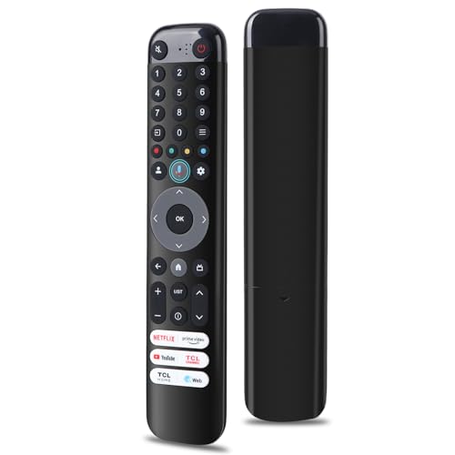Gvirtue Sprach-Fernbedienung RC833 RC813 für TCL TV, Ersatz für Original TCL Fernbedienung, kompatibel mit TCL Android/Google UHD OLED QNED Smart TV Gvirtue Sprach-Fernbedienung RC833 RC813 für TCL TV, Ersatz für Original TCL Fernbedienung, kompatibel mit TCL Android/Google UHD OLED QNED Smart TV von Gvirtue