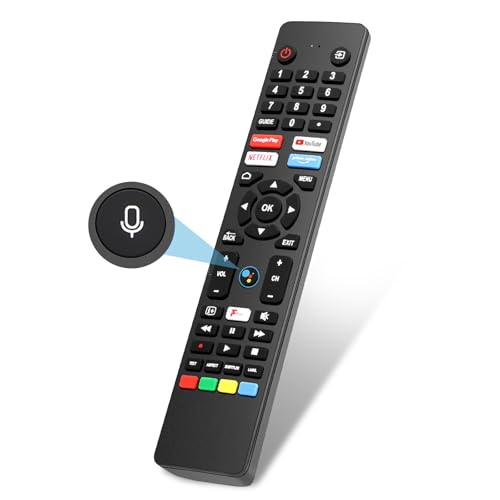 Gvirtue RM-C3250 RMC3250 Sprachfernbedienung kompatibel mit JVC Smart 4K UHD Ultra HD HDR LED LCD TV mit Netflix, Youtube, Prime Video und Google Play Tasten LT-32CA690 (mit Sprachsuche) Gvirtue RM-C3250 RMC3250 Sprachfernbedienung kompatibel mit JVC Smart 4K UHD Ultra HD HDR LED LCD TV mit Netflix, Youtube, Prime Video und Google Play Tasten LT-32CA690 (mit Sprachsuche) von Gvirtue