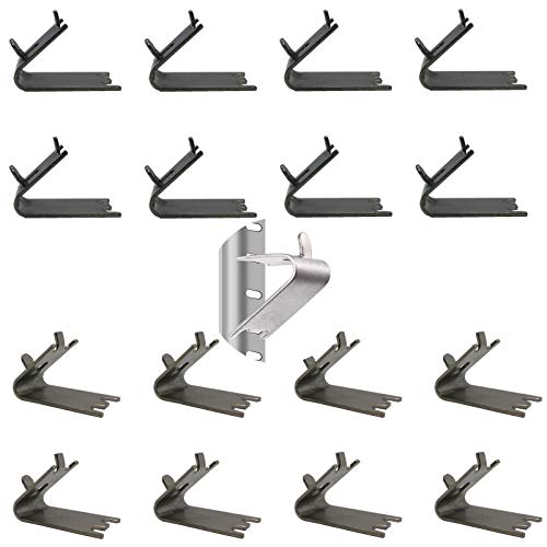24 Stück 920158 Gefrierschrank-Regal-Clip, Edelstahl Kühlschrank-Clips für Kühlschrank, dicker quadratischer Kühlschrank-Regal-Stützclip 24 Stück 920158 Gefrierschrank-Regal-Clip, Edelstahl Kühlschrank-Clips für Kühlschrank, dicker quadratischer Kühlschrank-Regal-Stützclip von PiPaFox