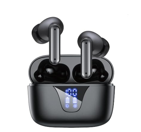 Gxorul Bluetooth Kopfhörer,Kopfhörer Kabellos Sport mit Mikrofon,Touch Control, 50 Std Spielzeit, Ladecase,LED-Anzeige,Noise Cancelling,Wasserdicht,Bluetooth 5.3 In Ear Ohrhörer für iOS Android von Gxorul
