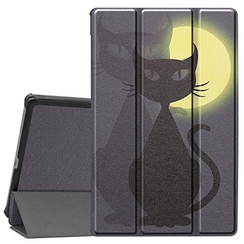 Gylint Lenovo Tab M10 FHD Plus 26,2 cm (10,3 Zoll) Hülle, Smart Case Trifold Stand Slim Lightweight Case Cover with Auto Sleep/Wake for Lenovo Tab M10 Plus 10.3 TB-X606F / TB-X606X Moon Cat von Gylint