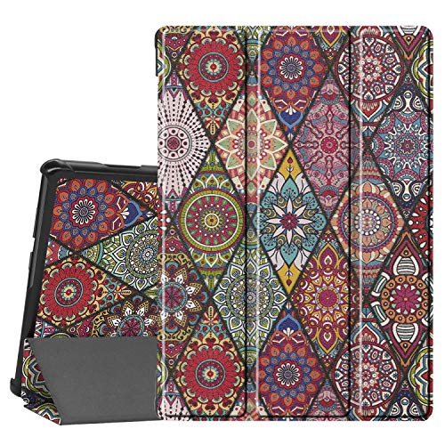 Gylint Schutzhülle für Lenovo Tab M10 HD TB-X505F, Smart-Hülle, dreifach faltbar, schlank, leicht, Schutzhülle für Lenovo Tab M10 HD TB-X505F TB-X505L / Tab M10 10,1 Zoll (TB-X605F) Mandala von Gylint