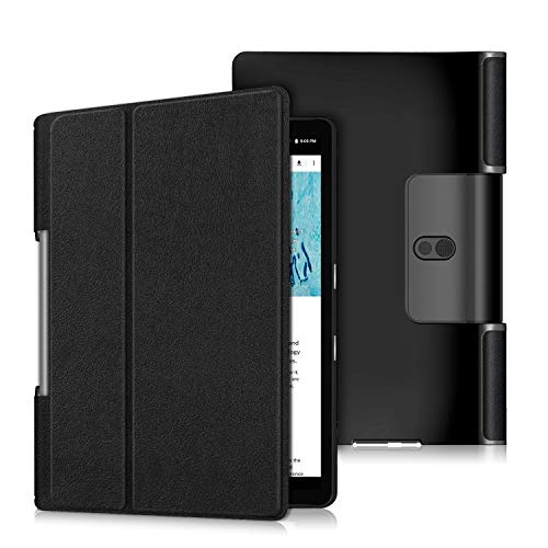 Gylint Schutzhülle für Lenovo Yoga Smart Tab 10.1 (YT-X705F), leichte Schutzhülle Slim Smart Cover Case für Lenovo Yoga Smart Tab 10.1 (YT-X705F) Tablet, Schwarz von Gylint