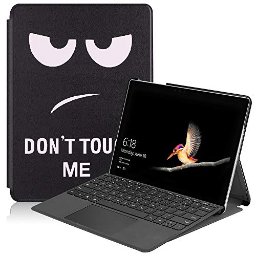 Gylint Schutzhülle für Surface Go 2 2020, Slim Fit, Leder, mit Stifthalter, für Microsoft Surface Go 2 2020 / Surface Go 2018 Don't Touch Me von Gylint