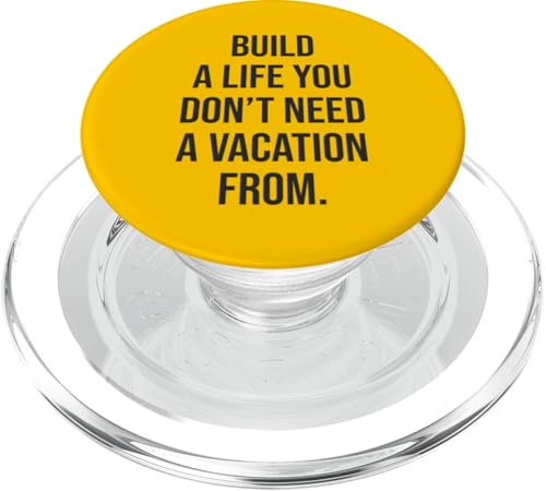 Bauen Sie ein Leben, von dem Sie keinen Urlaub brauchen - Motivierend PopSockets PopGrip für MagSafe Bauen Sie ein Leben, von dem Sie keinen Urlaub brauchen - Motivierend PopSockets PopGrip für MagSafe von Gym, Hustle and Success Motivational Gifts