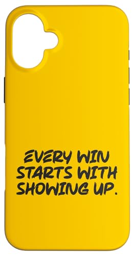 Der Gewinn beginnt mit dem Erscheinen, dem Fitnessstudio, der Hektik, dem Erfolg und der Motivation Hülle für iPhone 16 Plus Der Gewinn beginnt mit dem Erscheinen, dem Fitnessstudio, der Hektik, dem Erfolg und der Motivation Hülle für iPhone 16 Plus von Gym, Hustle and Success Motivational Gifts