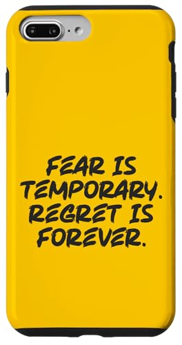 Fear Is Temporary vs Reue, Gym, Hustle, Success Motivation Hülle für iPhone 7 Plus/8 Plus Fear Is Temporary vs Reue, Gym, Hustle, Success Motivation Hülle für iPhone 7 Plus/8 Plus von Gym, Hustle and Success Motivational Gifts