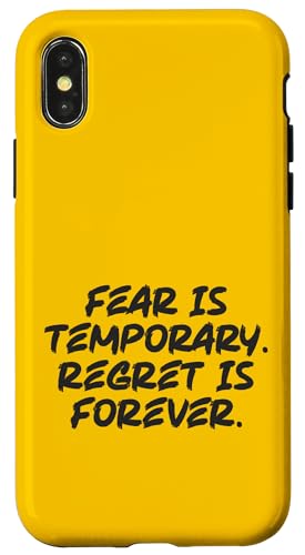 Fear Is Temporary vs Reue, Gym, Hustle, Success Motivation Hülle für iPhone X/XS Fear Is Temporary vs Reue, Gym, Hustle, Success Motivation Hülle für iPhone X/XS von Gym, Hustle and Success Motivational Gifts