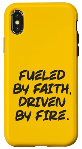 Fueled Faith Driven Fire – Fitnessstudio, Hektik, Erfolg, Motivation Hülle für iPhone X/XS Fueled Faith Driven Fire – Fitnessstudio, Hektik, Erfolg, Motivation Hülle für iPhone X/XS von Gym, Hustle and Success Motivational Gifts