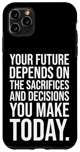 Ihre Zukunft hängt von Ihnen ab – Fitnessstudio, Hektik, Erfolgsmotivation Hülle für iPhone 11 Pro Max von Gym, Hustle and Success Motivational Gifts