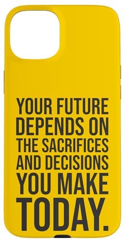 Ihre Zukunft hängt von Ihnen ab – Fitnessstudio, Hektik, Erfolgsmotivation Hülle für iPhone 15 Plus von Gym, Hustle and Success Motivational Gifts