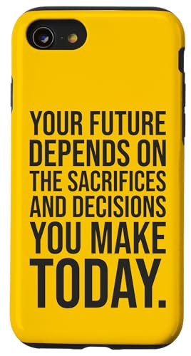 Ihre Zukunft hängt von Ihnen ab – Fitnessstudio, Hektik, Erfolgsmotivation Hülle für iPhone SE (2020) / 7 / 8 von Gym, Hustle and Success Motivational Gifts