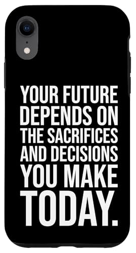Ihre Zukunft hängt von Ihnen ab – Fitnessstudio, Hektik, Erfolgsmotivation Hülle für iPhone XR von Gym, Hustle and Success Motivational Gifts