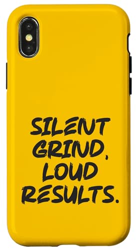 Silent Grind, Laute Ergebnisse, Fitnessstudio, Hektik, Erfolg, Motivation Hülle für iPhone X/XS Silent Grind, Laute Ergebnisse, Fitnessstudio, Hektik, Erfolg, Motivation Hülle für iPhone X/XS von Gym, Hustle and Success Motivational Gifts