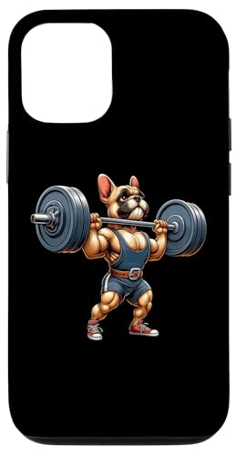 Hülle für iPhone 12/12 Pro Französische Bulldogge, Gewichtheben, Fitness, Fitnessstudio, Training von Gym Squad Fitness Group