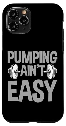 Hülle für iPhone 11 Pro Pumping Ain't Easy --- von Gym Training FH