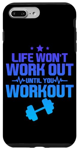 Hülle für iPhone 7 Plus/8 Plus Life Won't Work Out Until You Workout --- von Gym Training FH