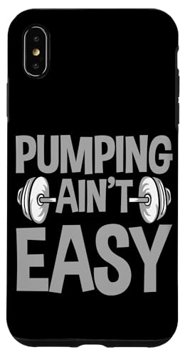 Hülle für iPhone XS Max Pumping Ain't Easy --- von Gym Training FH