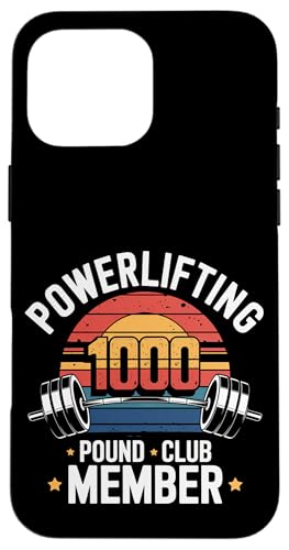 Powerlifting 1000 Pound Club Member |||-- Hülle für iPhone 16 Pro Max von Gym Training FH
