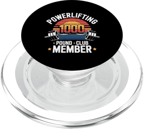Powerlifting 1000 Pound Club Member |||-- PopSockets PopGrip für MagSafe von Gym Training FH