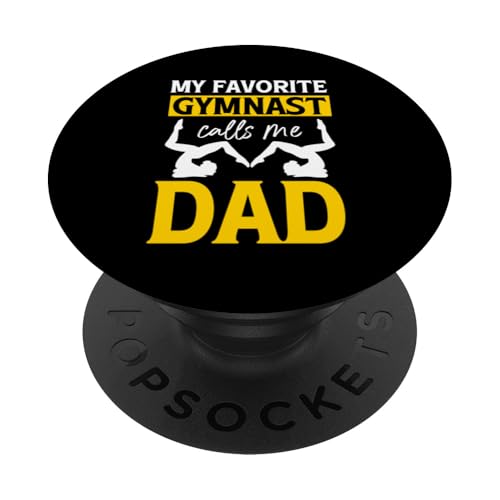 Gymnastik Papa Turner Papa PopSockets Klebender PopGrip von Gymnastics Dad Gifts for Men