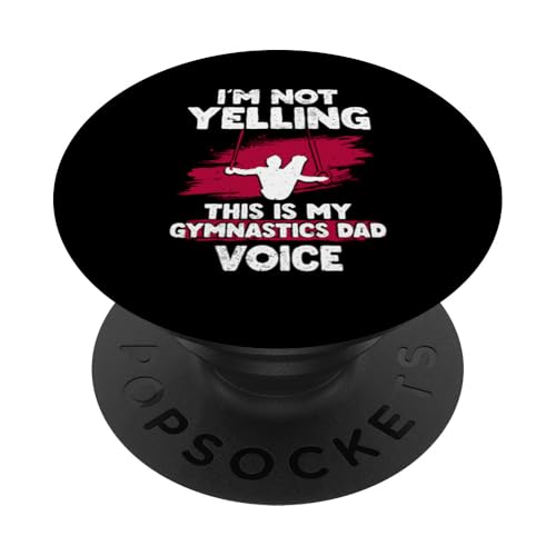 Gymnastik Papa Turner Papa PopSockets Klebender PopGrip von Gymnastics Dad Gifts for Men