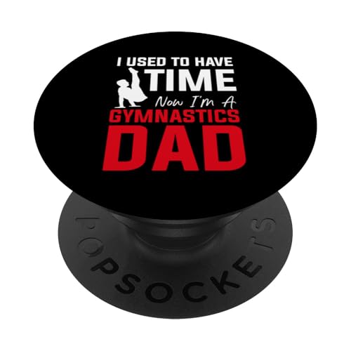 Gymnastik Papa Turner Papa PopSockets Klebender PopGrip von Gymnastics Dad Gifts for Men