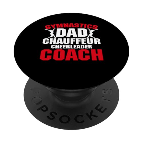 Gymnastik Papa Turner Papa PopSockets Klebender PopGrip von Gymnastics Dad Gifts for Men