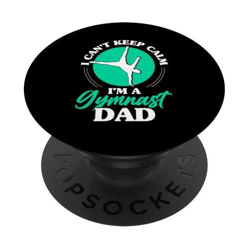 Gymnastik Papa Turner Papa PopSockets Klebender PopGrip von Gymnastics Dad Gifts for Men