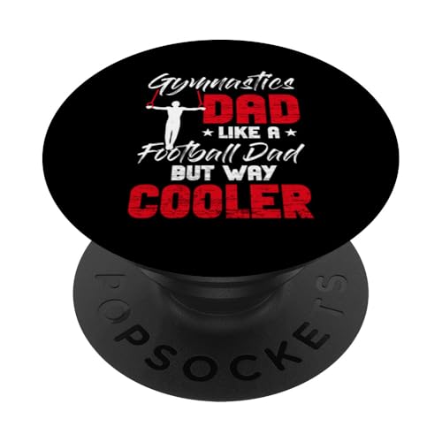 Gymnastik Papa Turner Papa PopSockets Klebender PopGrip von Gymnastics Dad Gifts for Men