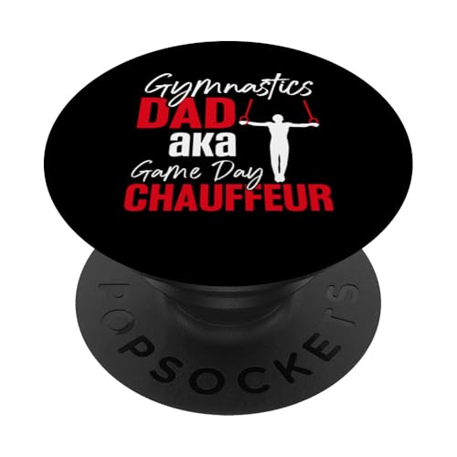 Gymnastik Papa Turner Papa PopSockets Klebender PopGrip von Gymnastics Dad Gifts for Men