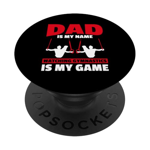Gymnastik Papa Turner Papa PopSockets Klebender PopGrip von Gymnastics Dad Gifts for Men