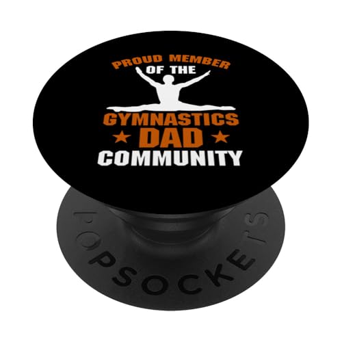 Gymnastik Papa Turner Papa PopSockets Klebender PopGrip von Gymnastics Dad Gifts for Men