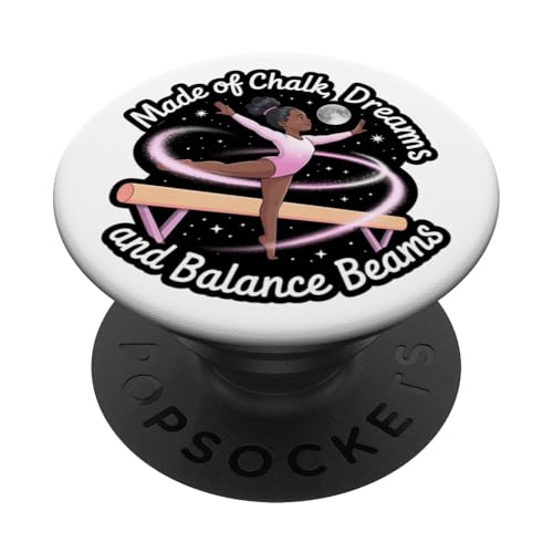 Black Girl Gymnastik aus Chalk Dreams Schwebebalken PopSockets Klebender PopGrip Black Girl Gymnastik aus Chalk Dreams Schwebebalken PopSockets Klebender PopGrip von Gymnastics Tees NYC