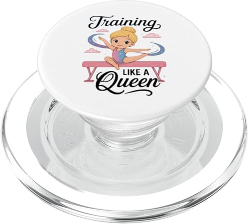 Blonde Mädchen Gymnastik Training wie eine Königin Kleinkind Mädchen PopSockets PopGrip für MagSafe Blonde Mädchen Gymnastik Training wie eine Königin Kleinkind Mädchen PopSockets PopGrip für MagSafe von Gymnastics Tees NYC